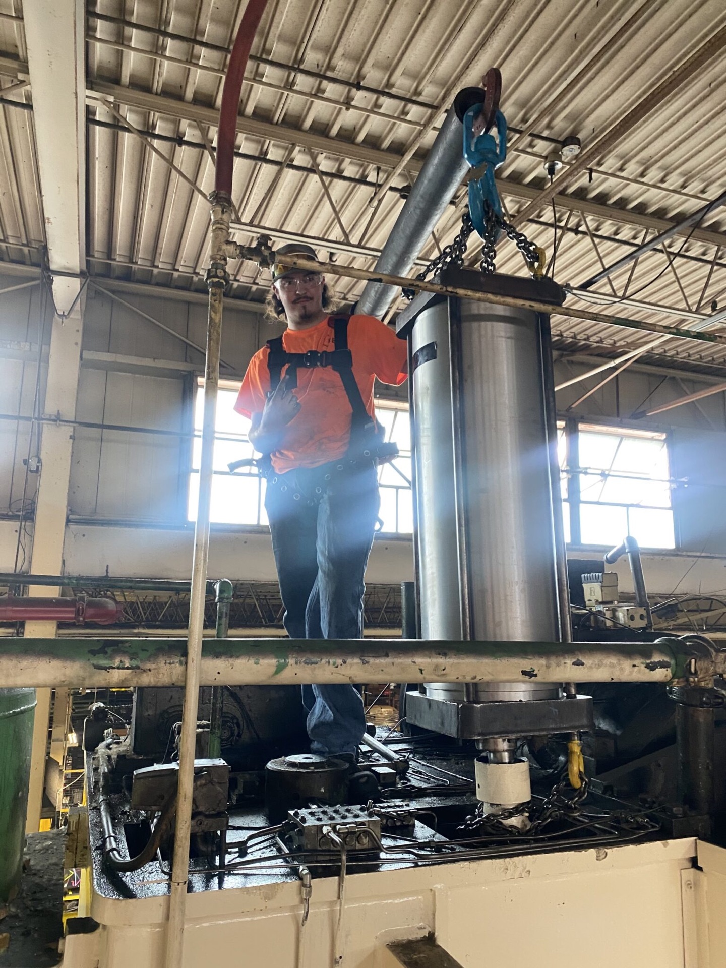 Gelock millwright technician working on industrial equipment