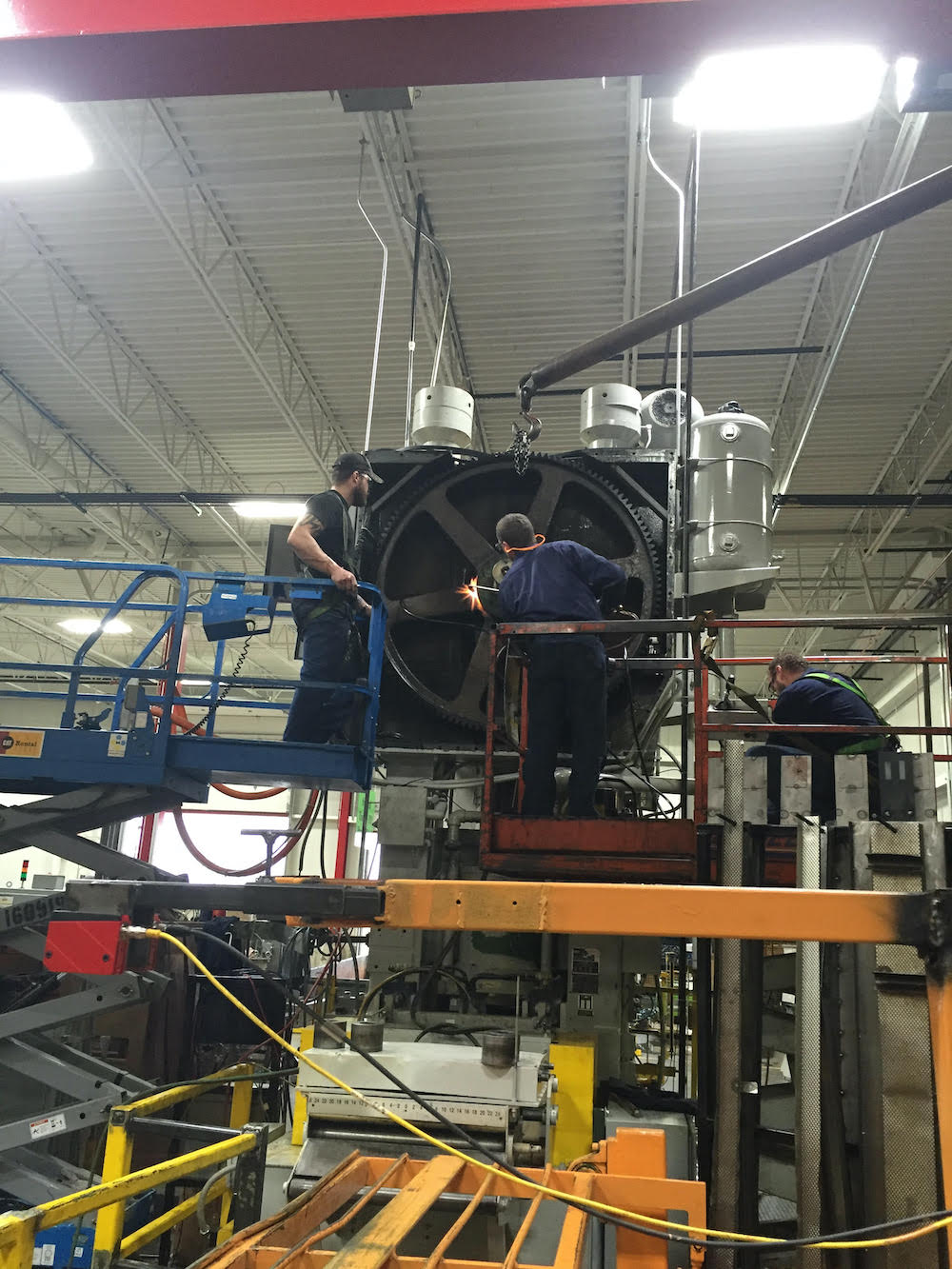 Stamping press repair