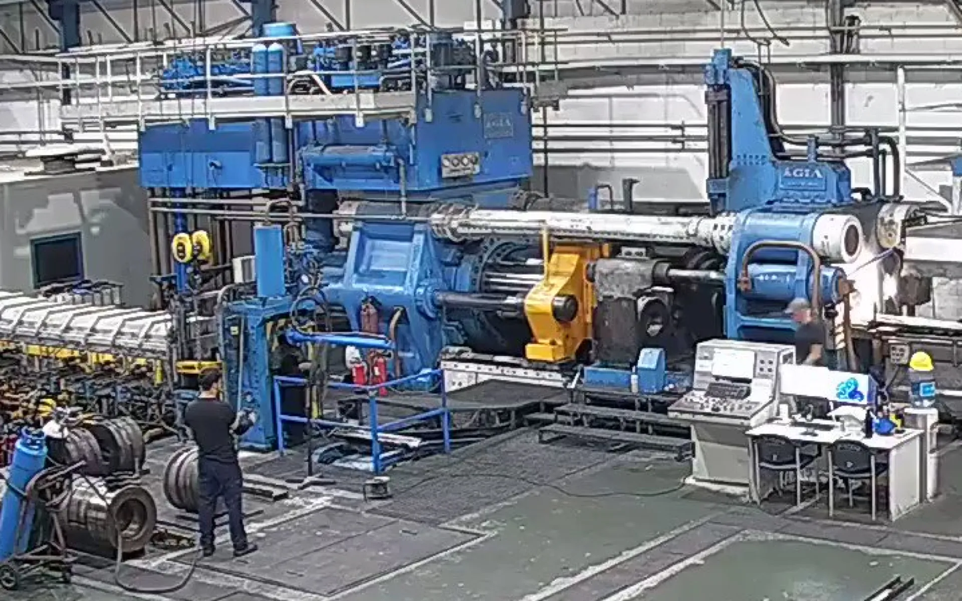 Aluminum extrusion press repair